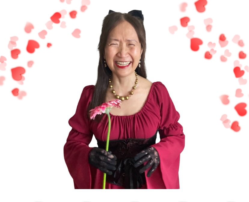 ❄️🧚🏻‍♀️👋 Ma soeur aime ajouter de petits cœurs dans la photo.😆 

  Bonjour,
Je vous souhaite un bon et énergisant mois de février.
Et vis pleinement le moment présent! xxxx 🍀🍀🙏💫