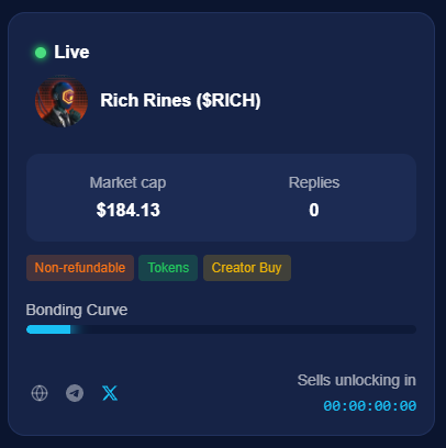 Among 8 #memecoins created, <a href="/richrines/">richrines.core 🔶</a> is leading. Sorry sir you became one of our #memecoin on <a href="/Coredao_Org/">Core DAO 🔶</a> 

If you guys are looking at this 
moonexpress.fun/token/0xa8B9ED…