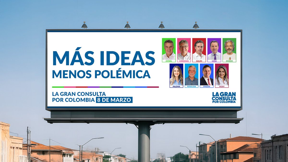 #GranConsultaMarzo8 es más libertad, menos imposición, porque nadie ama lo que le imponen

<a href="/VickyDavilaH/">Vicky Dávila</a> <a href="/anibalgaviria/">Aníbal Gaviria Correa</a> <a href="/JDOviedoAr/">Juan Daniel Oviedo</a> <a href="/juanmanuelgalan/">Juan Manuel Galán</a> <a href="/MauricioCard/">Mauricio Cárdenas S.</a> <a href="/lunadavid/">David Luna</a> <a href="/EnriquePenalosa/">Enrique Peñalosa</a> <a href="/PinzonBueno/">Juan Carlos Pinzón Bueno</a> <a href="/PalomaValenciaL/">Paloma Valencia L</a>