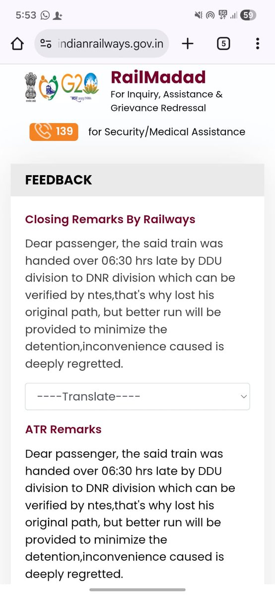ar25ankit's tweet photo. @drmdnr @RailwaySeva As per the railway, if the train starts late, it will reach late. There is no pantry in the train. This is not the railway's fault, passengers should book premium trains like Vande Bharat for such services.
#Railway #irctc https://t.co/0jeNx4arwZ
