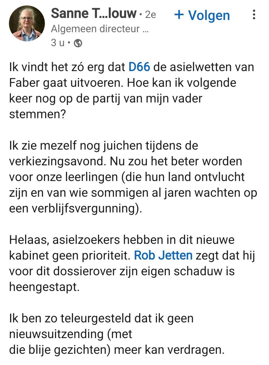 Ik begrijp die teleurstelling (mild uitgedrukt) wel. Deze is voor jou/jullie, <a href="/RobJetten/">Rob Jetten</a> <a href="/D66/">D66</a> #JanTerlouw