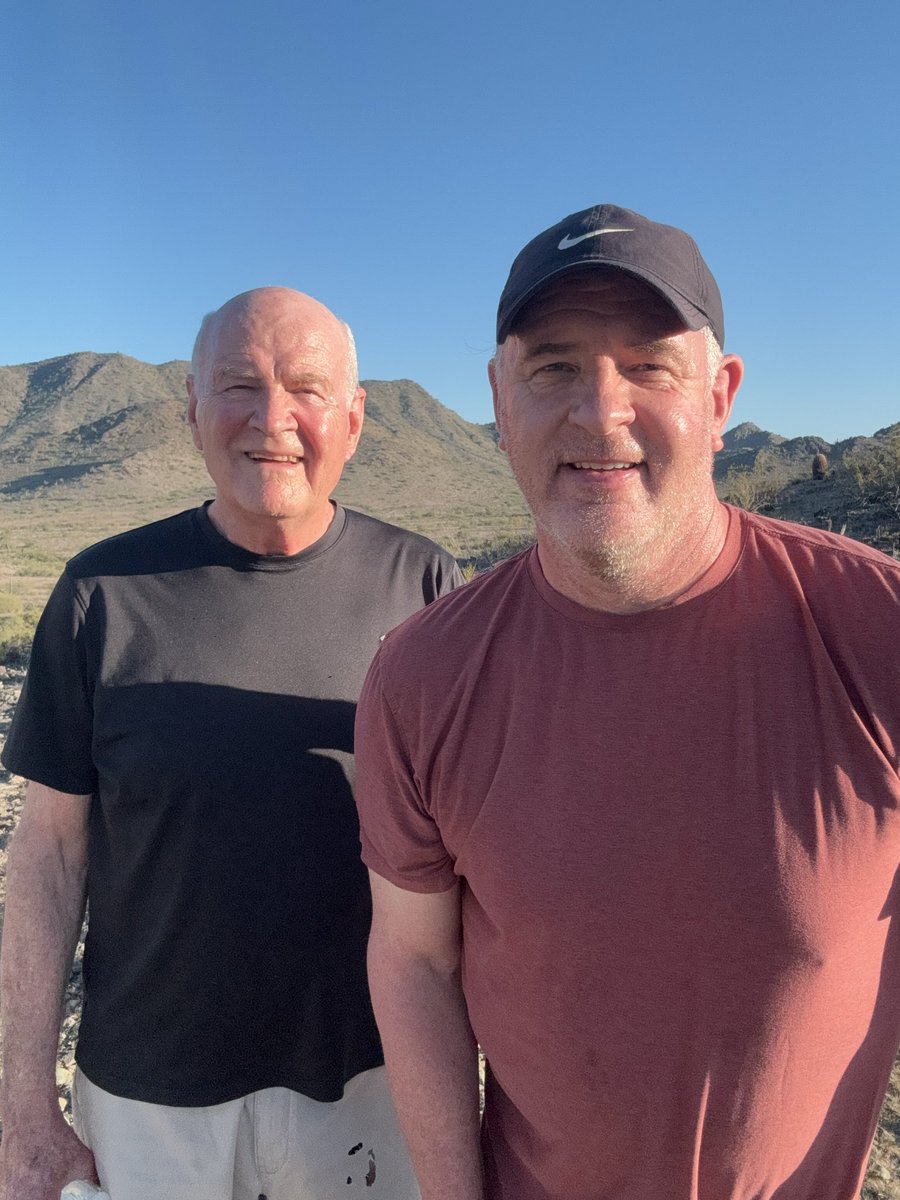 Took my 82 year-old Dad for a hike this afternoon and he crushed it!! 💯💯💯👏👏👏