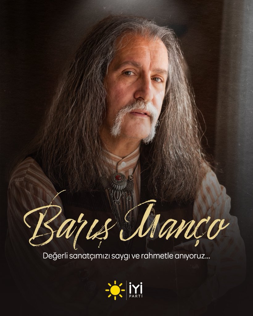 7’den 77’ye herkesin gönlünde taht kuran, şarkılarıyla büyüten, sözleriyle öğreten değerli sanatçımız Barış Manço’yu saygı, rahmet ve özlemle anıyoruz.