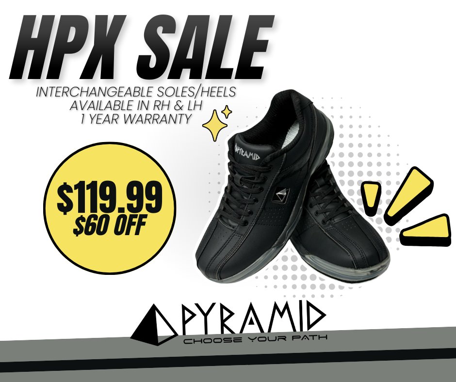 👉 Head to ow.ly/lAl450Y6vuN and upgrade your footwear with the Pyramid HPX bowling shoes before they are gone!

Whether you bowl league nights or just date nights with your partner, this sale is your chance to grab high-end performance at a price that actually makes sense.