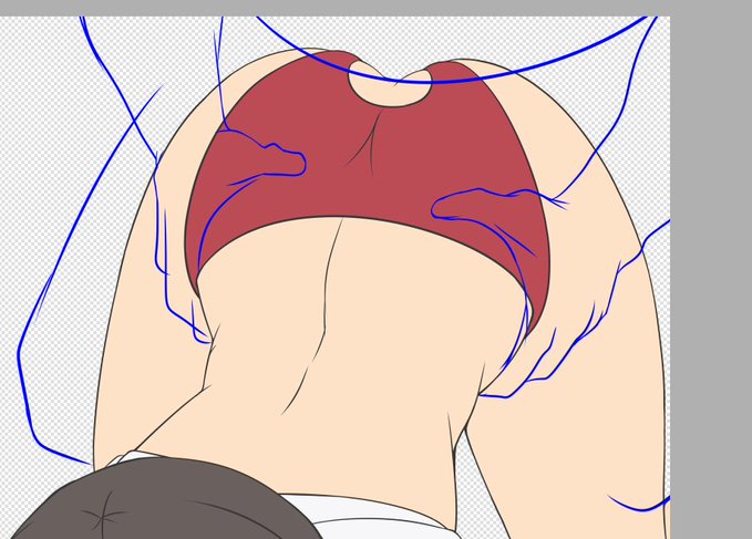 今日もマータリ線画作業してましたよん〆(✿︎' ꒳ ` )b 