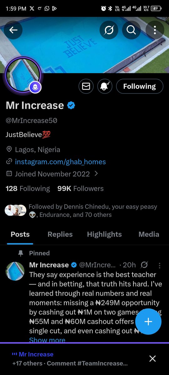 iamvictor999's tweet photo. Follow my boss
Let's get him to 100k followers
@MrIncrease50
#TeamIncrease
Let's gooooooooooo 🔥🔥🔥🔥🔥🔥🔥 https://t.co/OsokGTSUTb