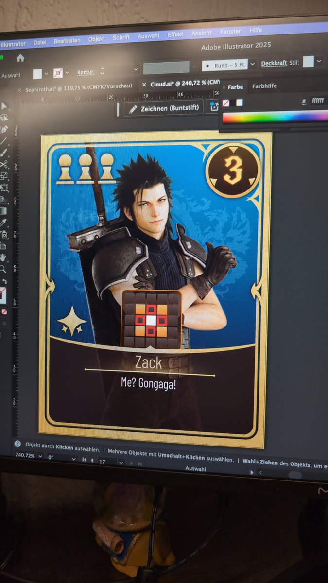 Working in Something
Also... Best Boi Zack because... Why doesn't he have his own card?! (The description is obviously a placeholder)

#Finalfantasyviirebirth #queensblood 
#designproject