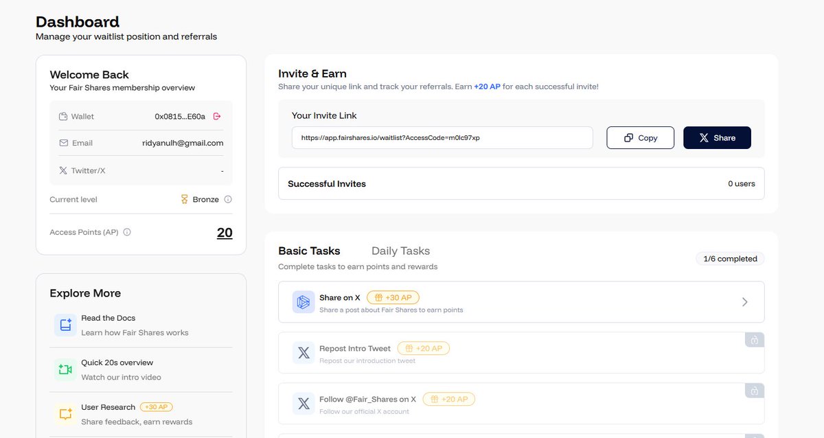 Digital value is fragmented.
Fair Shares brings alignment.

A unified system where yield, ownership, and participation converge.

Join the Fair Shares Waitlist 👇
👉 app.fairshares.io/waitlist?Acces…

#FairShares