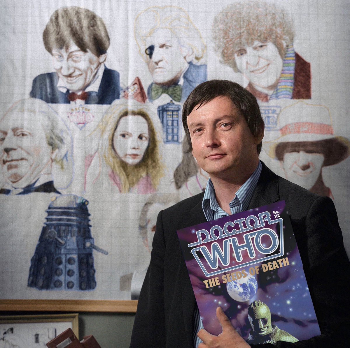keithburton16's tweet image. The novelisation of 1969 #DoctorWho television serial #TheSeedsOfDeath was written by prolific former series script editor #TerranceDicks and published in 1986. The 2023 audiobook edition is read by David Troughton and uses the novel’s original cover artwork artist #TonyMasero.