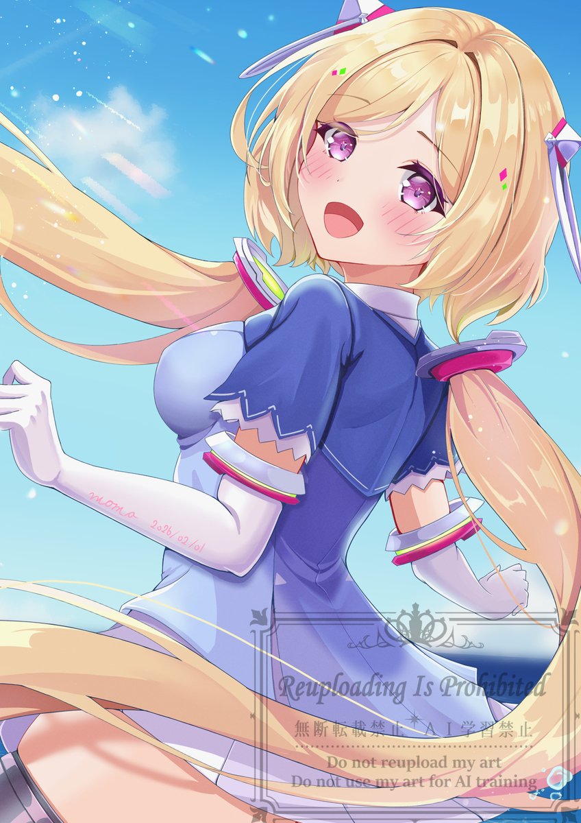 MMmomo__Illust's tweet image. アキロゼさんです🍎🍎
寒いので夏の海に夏の空にしました！☀️

イラスト全体はこちらにのせてます（無料なので見てね！）→
momo-856.fanbox.cc/posts/11341023

＃アロ絵