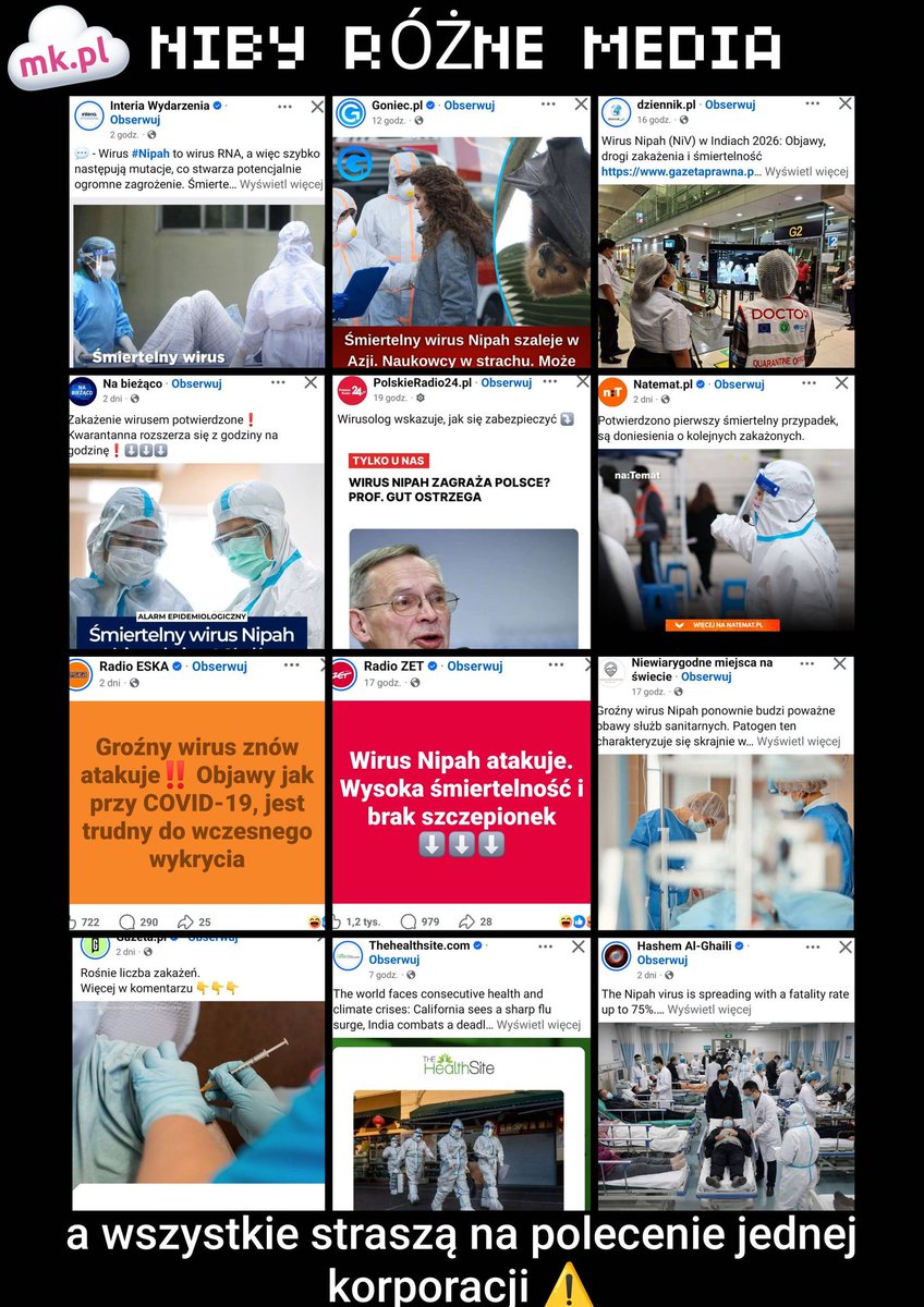 BlogerPisarz's tweet photo. Wszystkie "media" jedynym głosem co robią❓ Straszą❗️ Powtórka z 2020...Oby tym razem ludzie zrozumieli o co chodzi ... https://t.co/RCrfuostAA