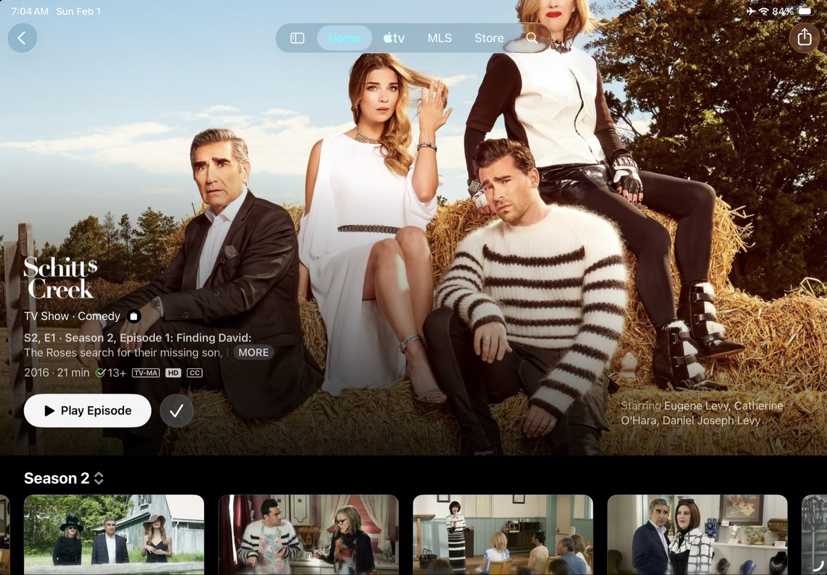 EveryTimeI_Cry's tweet photo. Hey @AppleTV maybe also consider repositioning the borders on the Shitt’s Creek cover photo https://t.co/cl3M2u8T4z