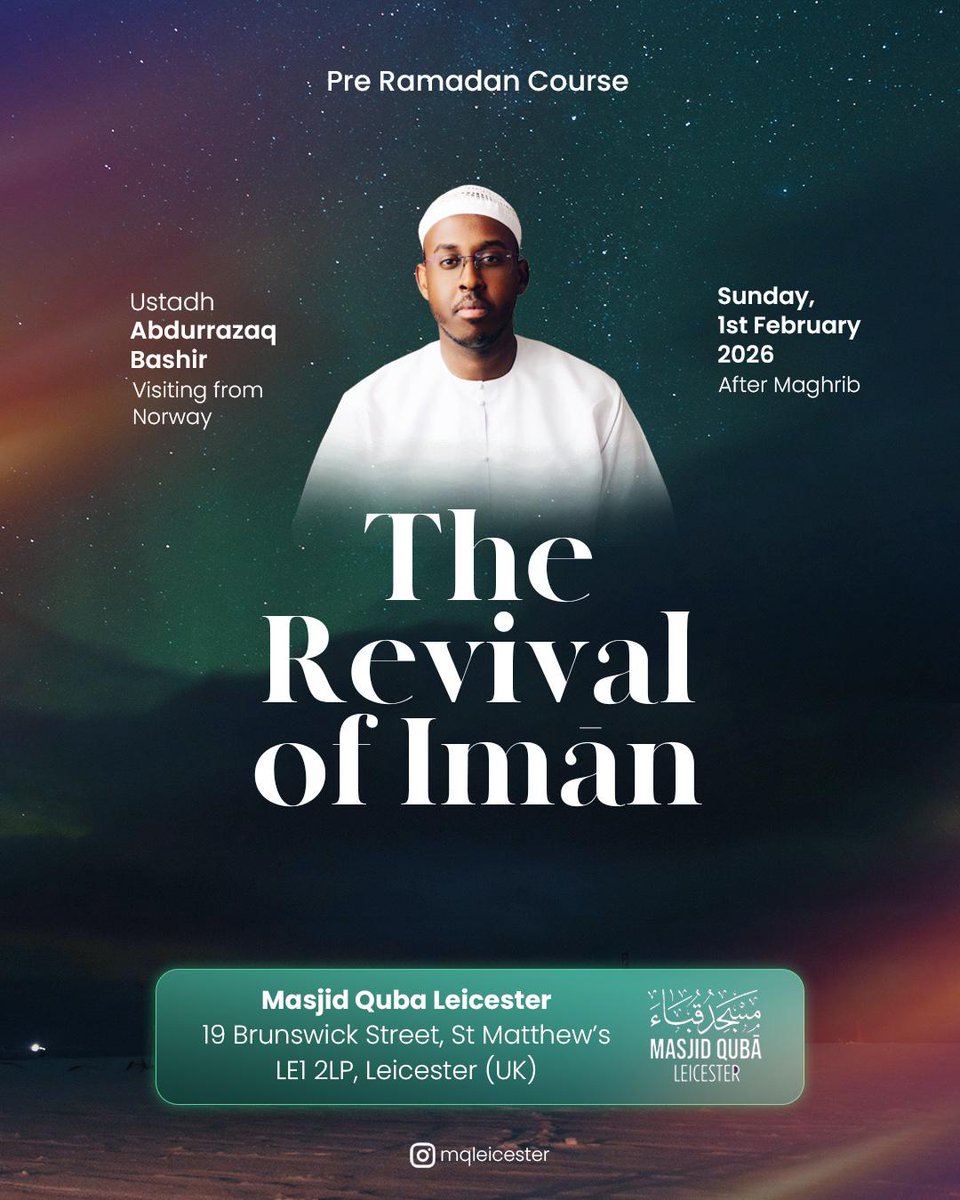 Masjid Quba | Quba Islamic Centre | Leicester tweet media