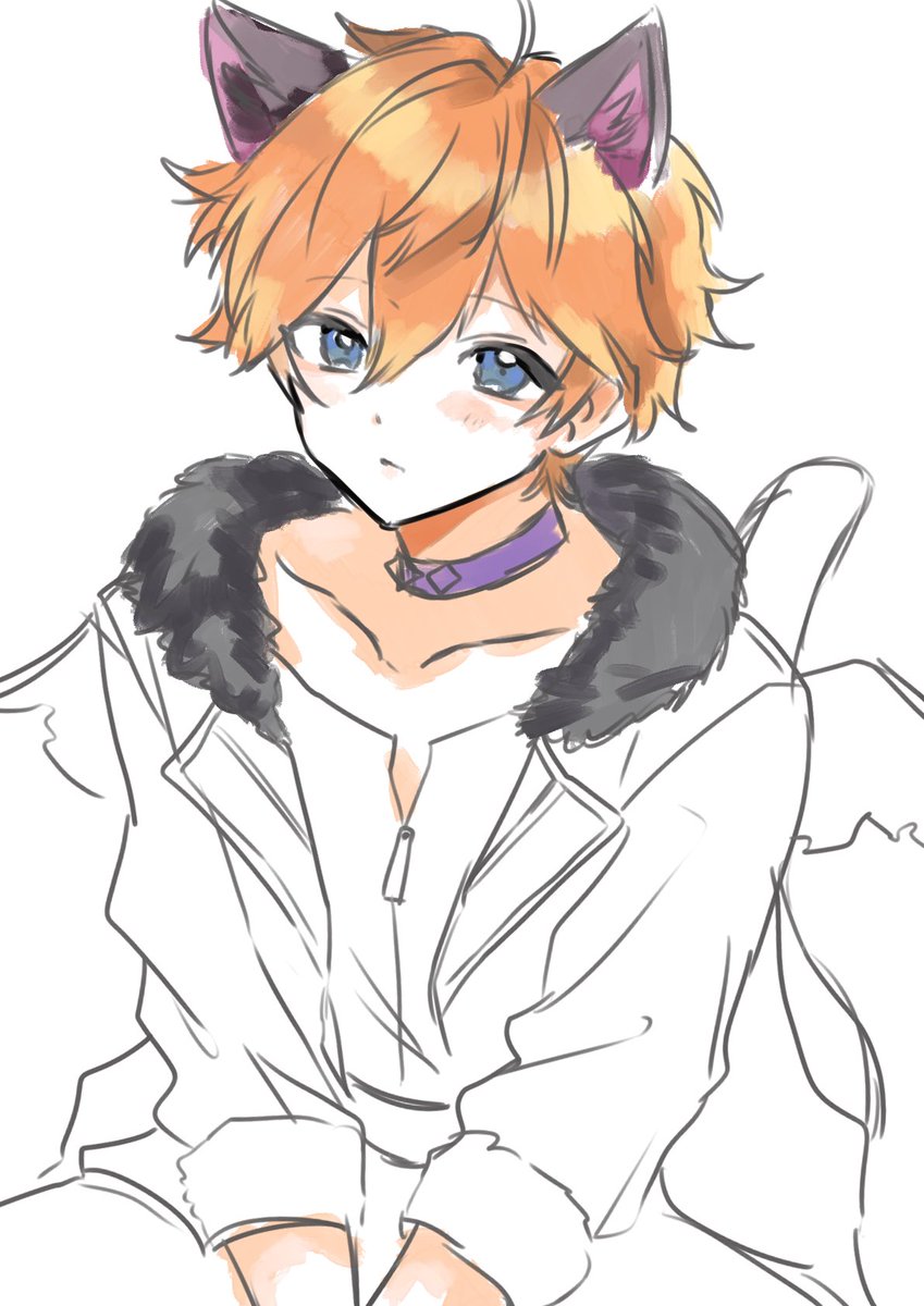 myzm_krkr's tweet photo. 全然ハロウィンじゃないのにﾈｺﾁｬﾝ描き始めた めちゃくちゃ途中で飽きた https://t.co/VYMiQPsBxz