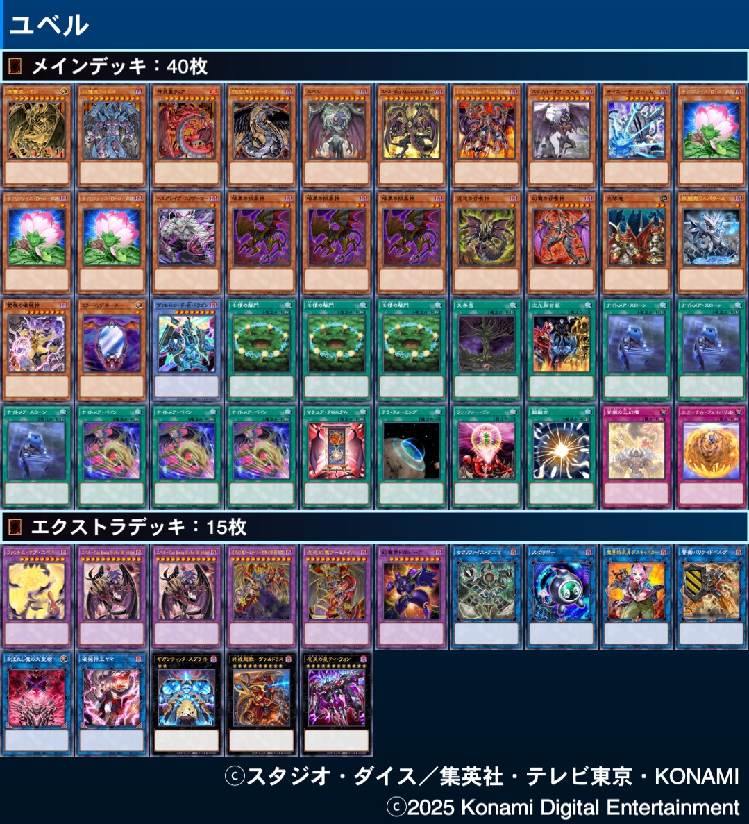 遊戯王ニューロン 最近また使い始めたユベルデッキです 解門初動から