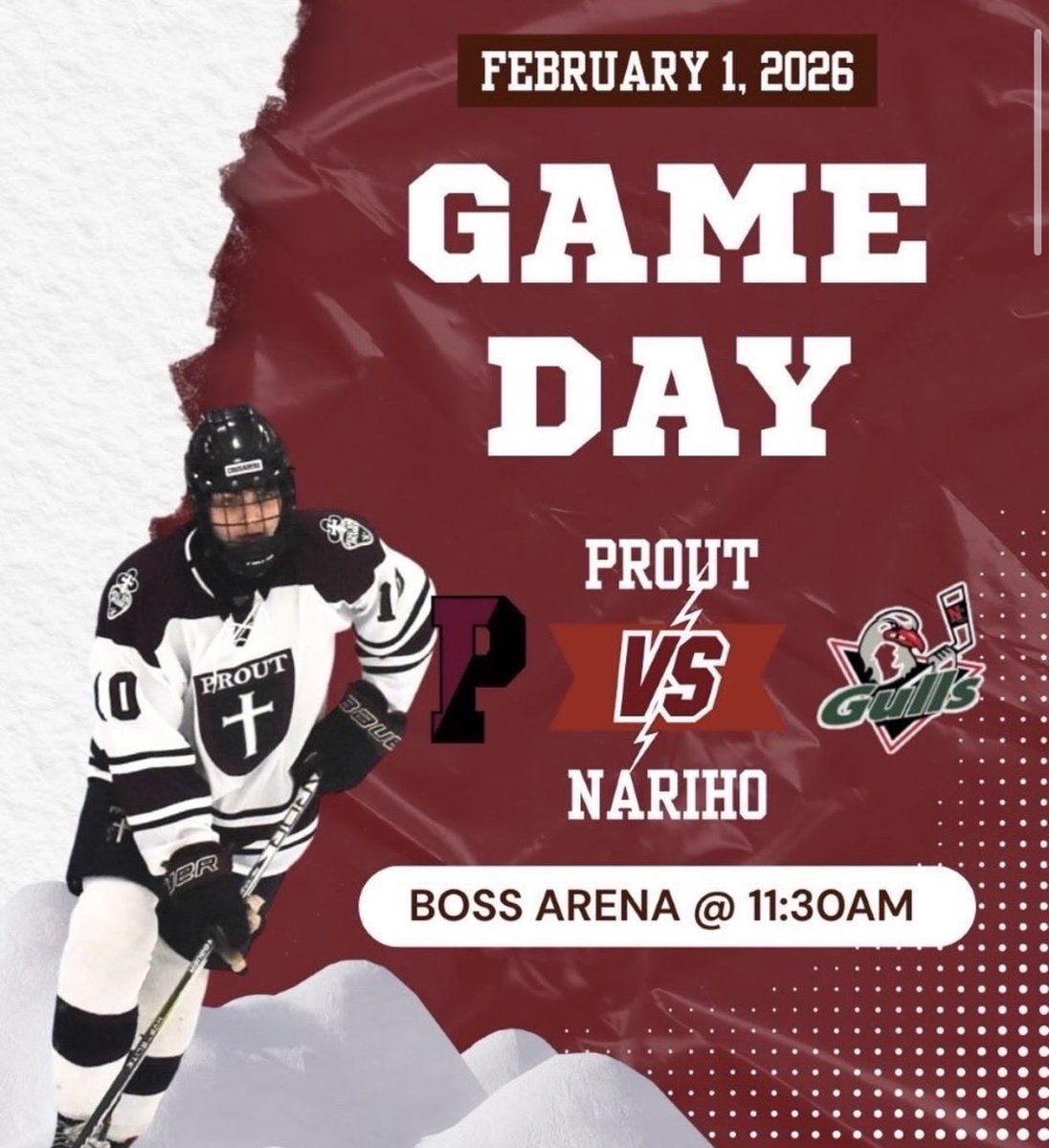 Game day at Boss at 11:30 am vs Nariho.  Roll Crusaders!!