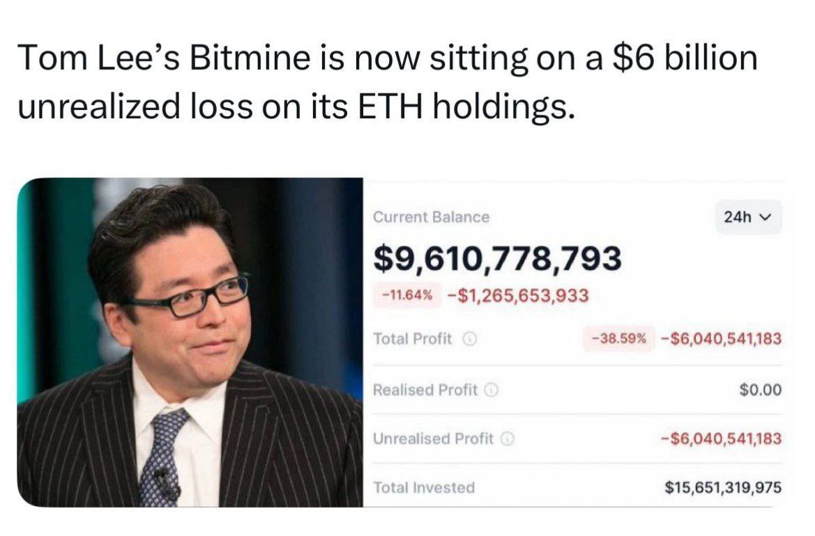 🔥 Anh mai cồ còn hoà vốn, chứ anh Tom tầm này hơi khó thở rồi

Khổ thân anh tôi gom ETH giá toàn trên đỉnh không, cái kết bây giờ anh em vẫn đang gồng lỗ hơn 6 tỷ $

Không phải các quỹ hay nhà đầu tư là luôn luôn đúng đâu anh em