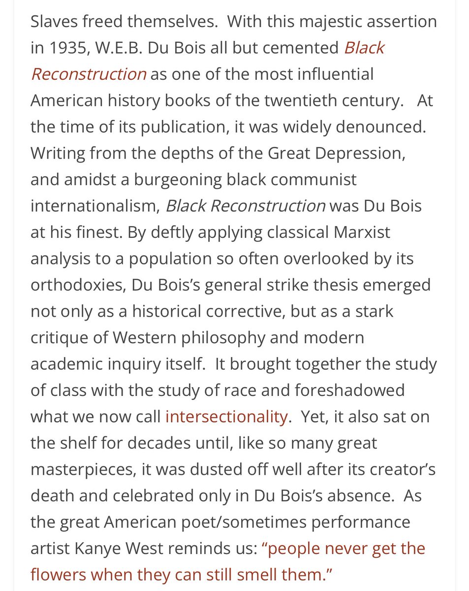 DuBois debunked this “Lincoln freed the slaves” narrative as far back as 1935 lmao stop the cap