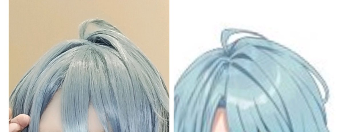 ﾄﾗのウィッグの上手くできてお気に入り部分みて