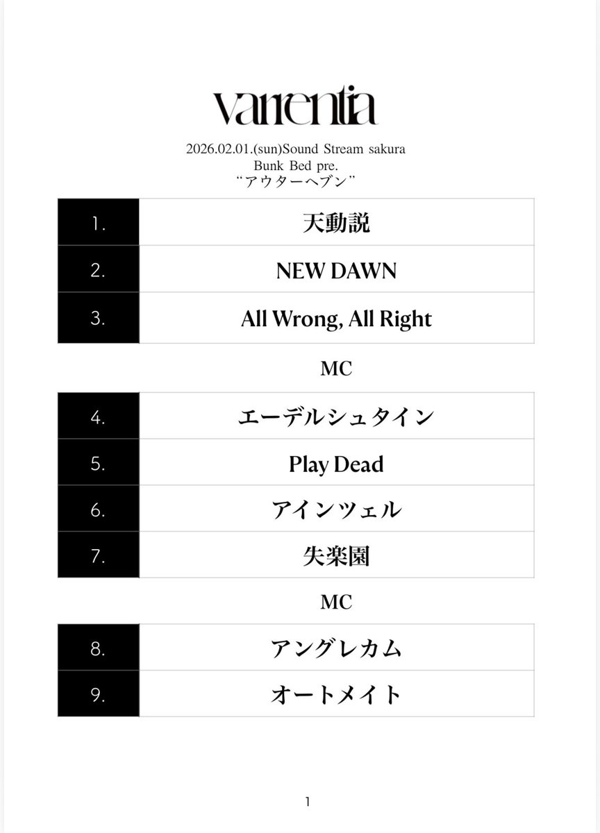 2026.02.01(Sun) - Sound Stream sakura

Bunk Bed pre. “アウターヘブン”