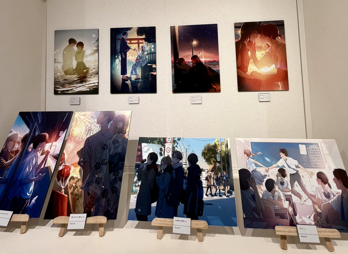 まかろんKさんの個展
『#視線の先には』に行ってきました🎈

横顔にフォーカスした展示の中で、
「アオイハル」「唄を教えてくれたあなたへ」で
お借りした作品も直接見られて、感無量でした…

それぞれの視線の先を想像しながら、ゆったりと楽しめました。
心地よい空間をありがとうございます。