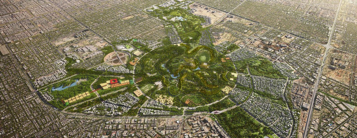 🟢 رسميًا 

#حديقة_الملك_سلمان، أكبر حديقة حضرية في العالم، تُسجّل تقدمًا ملموسًا في مراحل تنفيذ المشروع:

- اكتمال جميع أعمال البنية التحتية

- اكتمال معالجة التربة بحجم 18 مليون متر مكعب

- زراعة أكثر من 150 ألف شجرة من أصل مليون شجرة 

- توقيع 90% من العقود الإنشائية