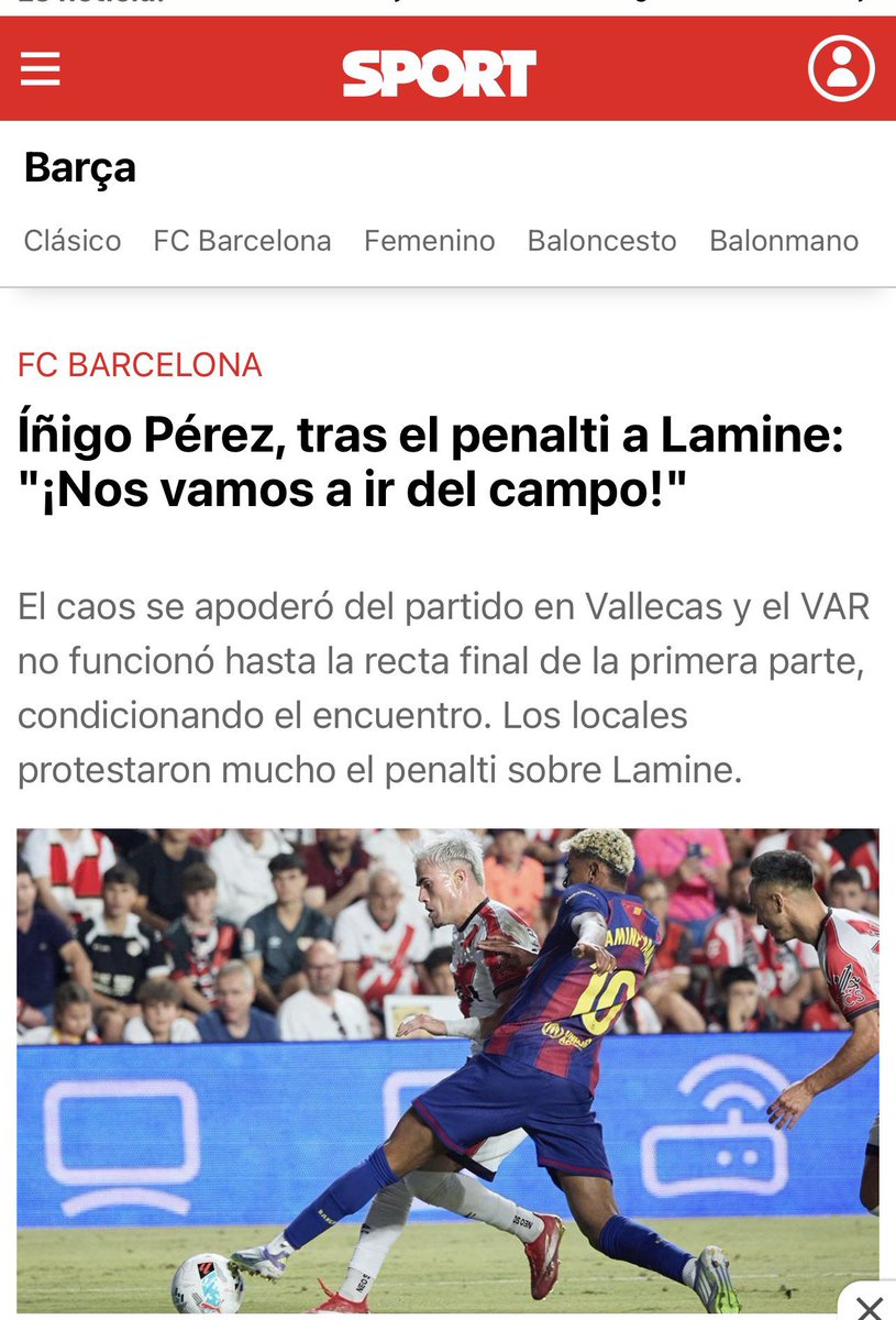¿Y POR QUÉ IÑIGO PÉREZ ACTÚA ASÍ?

1-. Esta es otra demostración más de lo podrido que está el fútbol español y de que el Real Trampas es un Club Estado.

2-. Iñigo Pérez sabe perfectamente que si la lía llorando y quejándose contra el Barça puede presionar a los árbitros en el