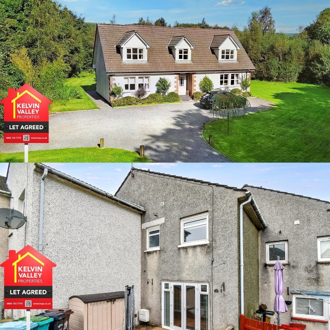 ANOTHER TWO RENTED! 🏠✔
Our award-winning Lettings Team continue to get great results for our landlords - please get in touch if you have rental property to see how we can help you👍

RENTED THIS WEEK:
Lochend Cottage, Kilsyth
Argyll Place, Kilsyth