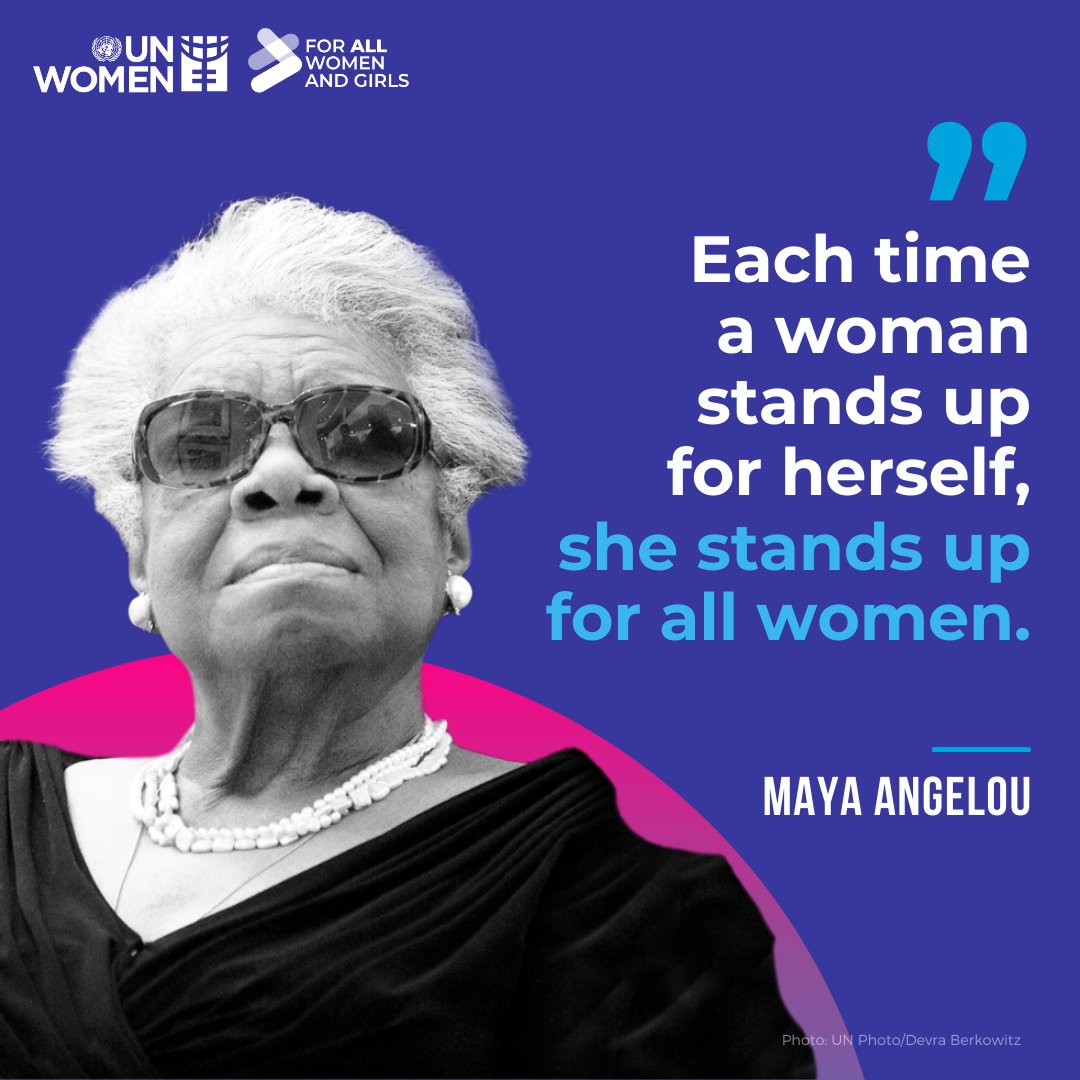 Women's history is Black history 🖤

This #BlackHistoryMonth, we celebrate all the amazing Black women, like Maya Angelou, who have been at the forefront of #GenderEquality, justice, and progress #ForAllWomenAndGirls.

Who are some Black women that inspire you?