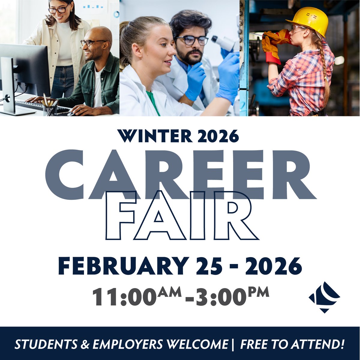 keyanocollege's tweet photo. Keyano Students, join us at the Keyano College Winter 2026 Career Fair on February 25 to connect with local employers and explore career opportunities in our region.

Feb 25, 11:00 a.m. – 3:00 p.m.
Syncrude Sport &amp; Wellness Centre, Field House 3

Register: https://t.co/7eFJk57EKI https://t.co/mmEvFYY76N