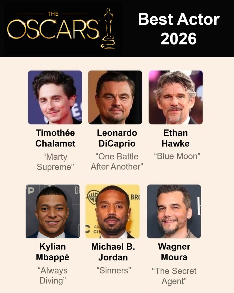 BatutdeCoco's tweet photo. ⚠️ #ÚltimaHora L'Acadèmia del Cinema rectifica i decideix afegir un sisè candidat al guardó de Millor Actor protagonista.
Kylian Mbappé competirà per endur-se l'estatueta amb actors de renom com Ethan Hawke o Leonardo DiCaprio, entre d'altres.
#BatutToday https://t.co/TPyUhHoePt