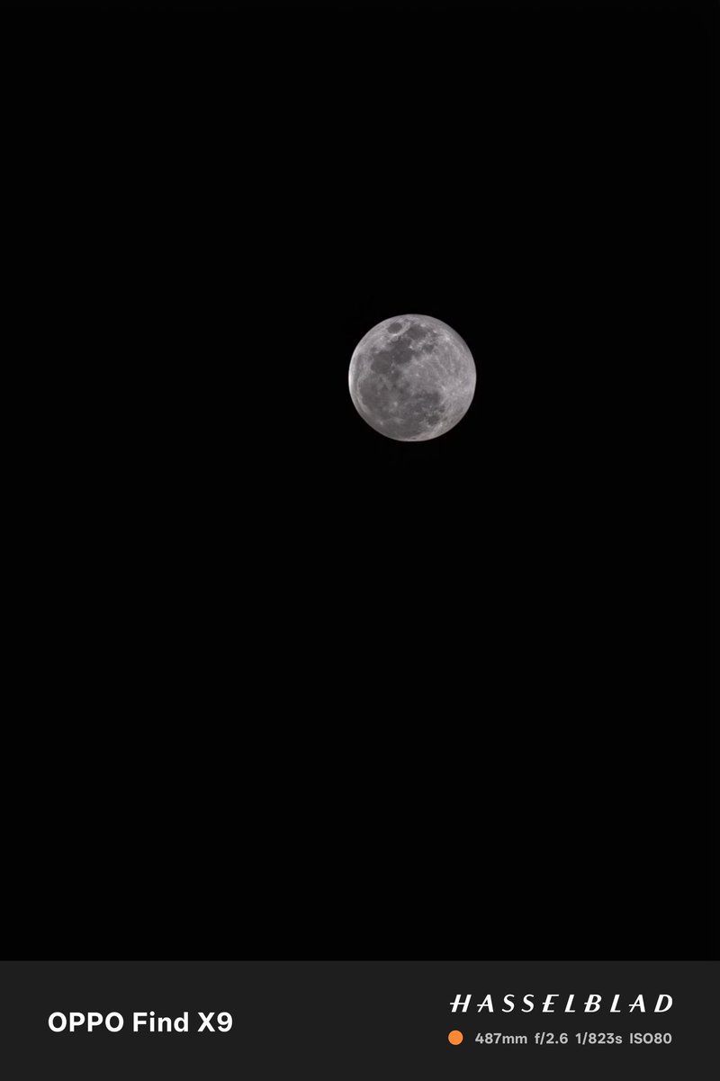 MrTej9's tweet photo. Moon 
#shotonoppofindx9 #shotonoppo #OPPOFindX9 https://t.co/fvJtq2mrd6