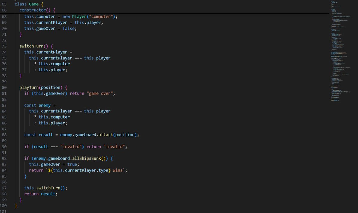 prateekisreal's tweet photo. Day 33/100 #100DaysOfCode
Built a Battleship game with minimal UI, focusing purely on game logic (ships, hits, turns, win state).
Also kicked off React learning what it is, why it matters, and how components make UIs scalable.
#JavaScript #React #OdinProject https://t.co/zFSxT29XiQ