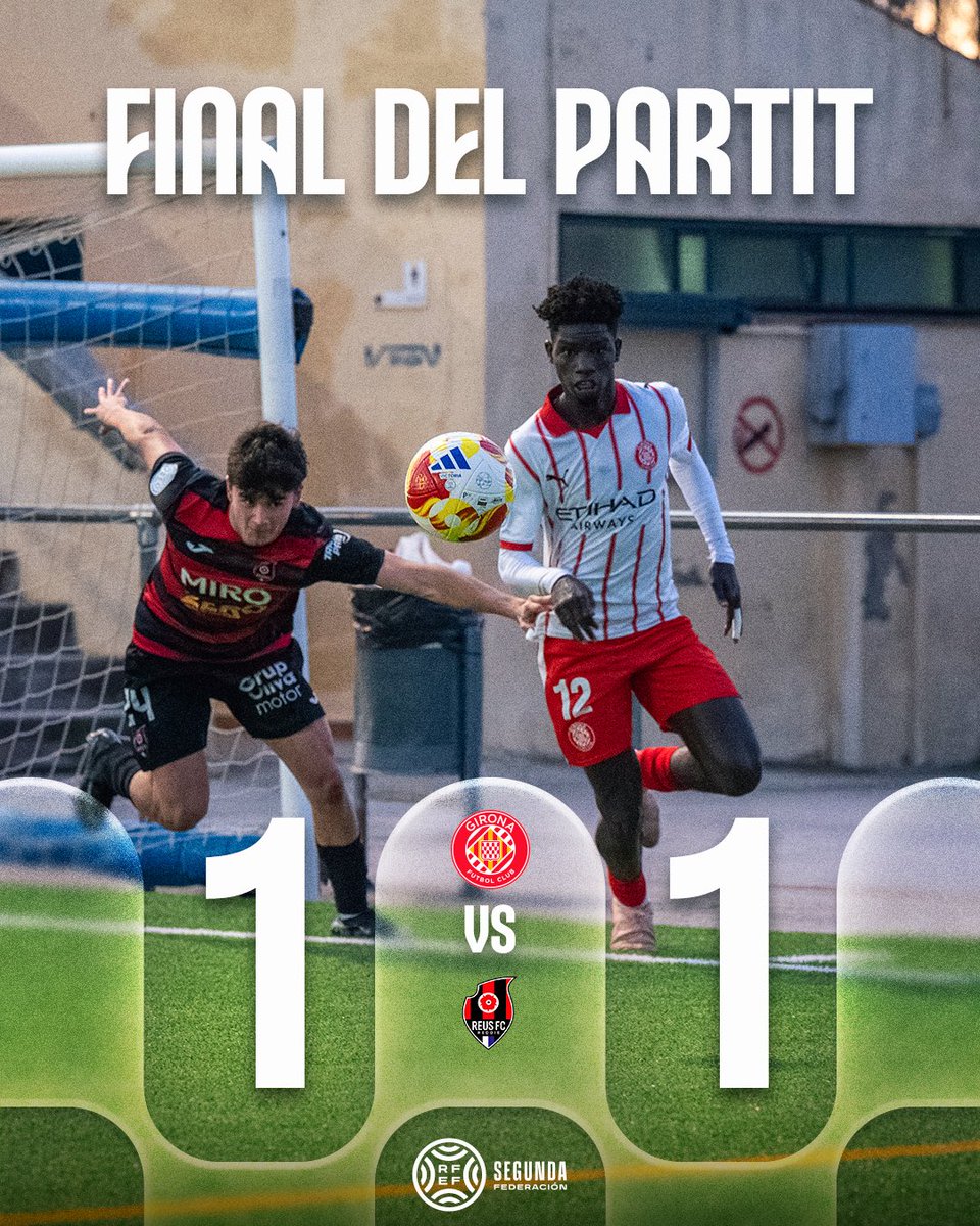GFCAcademia's tweet photo. 🏁 𝗙𝗜𝗡𝗔𝗟
🔴⚪️ #GironaBReus https://t.co/8bUOU5prbf