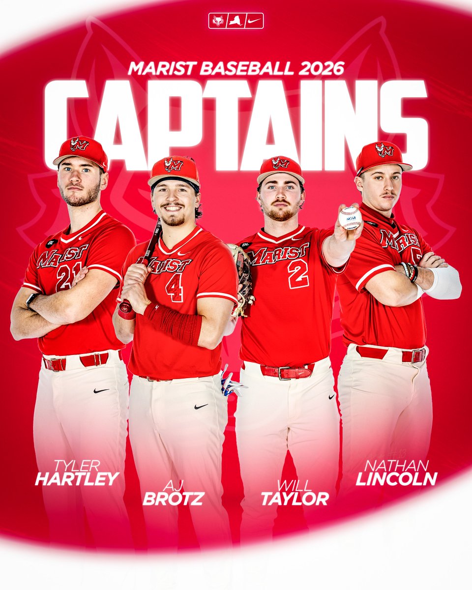Marist_BSB's tweet photo. Your 2026 Captains!!⚾🚨 https://t.co/7QFCzcw1lg