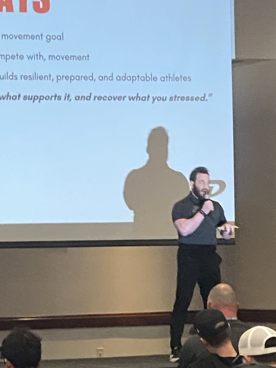 MccollomX's tweet image. Great to listen to a former player and current PC Coach @Z_Fowl37 share his knowledge and love for programming for strength and speed at the DFW Football Clinic this morning!  #playmaker #intelligentMan #Proud