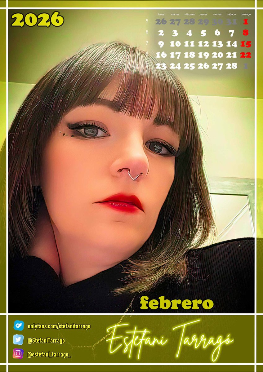 Aquí tenemos el #calendario del mes de #Febrero…. El mes del #Amor