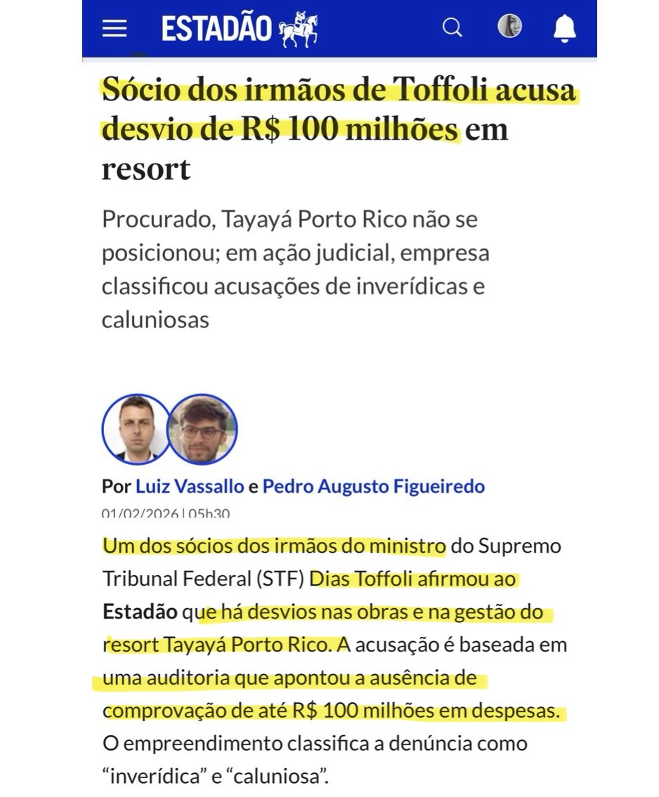 Tali_Mito22's tweet image. Rapaizzzzzz‼️

“Ausência de R$ 100 MILHÕES”