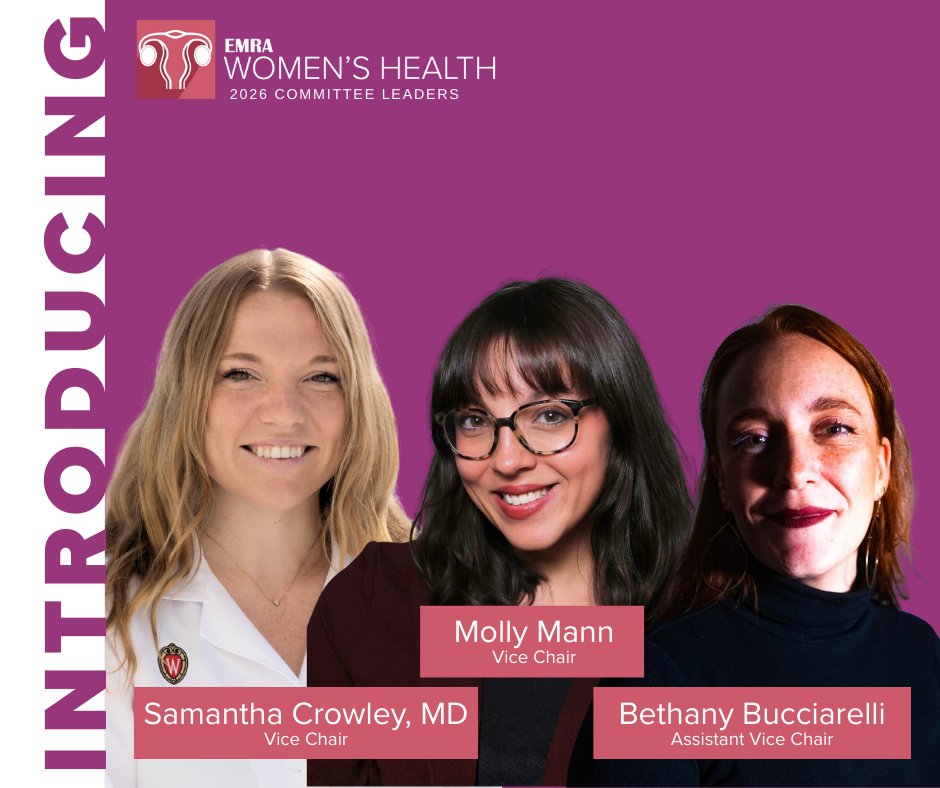 emresidents's tweet image. Meet the 2026 EMRA Women’s Health Committee leadership team! 🎉

Focused on advancing education, advocacy, &amp;amp; patient-centered care across the spectrum of women’s health in EM. Learn more: emra.org/be-involved/co…

@fsucom

#EMRAFamily #EMLeadership #WomensHealth #EmergencyMedicine