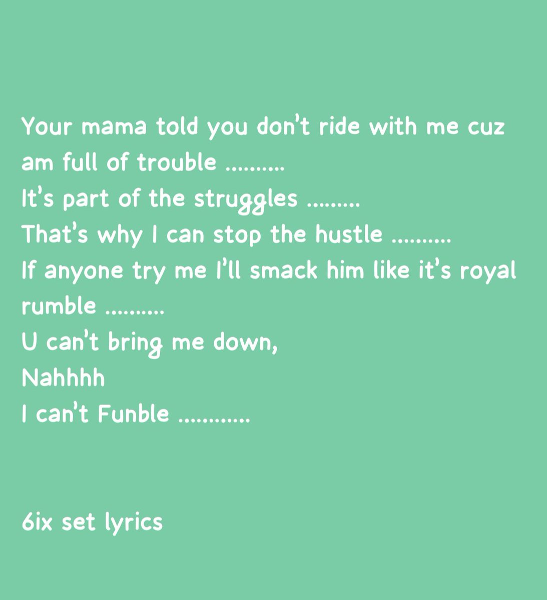 1s on 1s (@6ix_set) on Twitter photo 