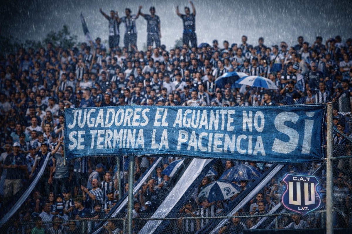 50.000 bajo una lluvia torrencial para ver lo mismo de siempre.
Aliento sobra.
Fútbol no.
Reacción no.
Y varios jugadores ya no tienen nada más para dar.

#Talleres