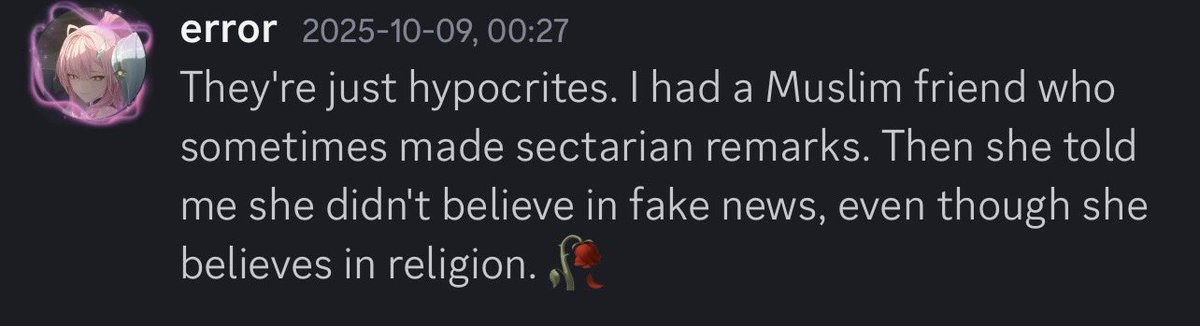 korokoroyaa3's tweet photo. Make horrible horrible comments about islam and @kamilardon who is nothing but a sweetheart https://t.co/TQwwk4LHDs