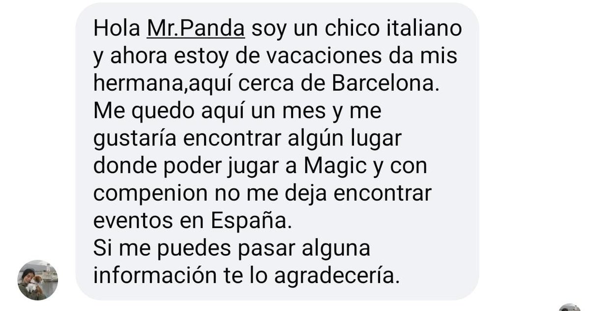 Alguien de España por aquí, que me pudiera pasar información para ayudar a este buen jugador?