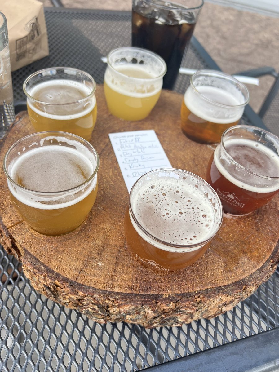 BeerAdviser's tweet photo. Sunday brewery stop in Colorado Springs at @PeaksNPinesBrew . Clean taproom, relaxed pace, and a lineup that values balance over hype. Lagers shine here, IPAs stay honest, and nothing feels forced.

#BeerAdviser #SundayBreweryAdventure #ColoradoBeer #CraftBeerReview #DrinkLocal https://t.co/SRkZsxDPW2