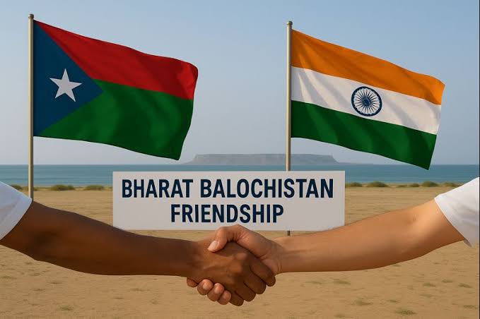miryar_baloch's tweet photo. Brave patriots, 

Are you ready to proudly hoist these two beautiful flags of Bharat and Balochistan together during the upcoming World Cup matches? https://t.co/vC7spE1SnQ