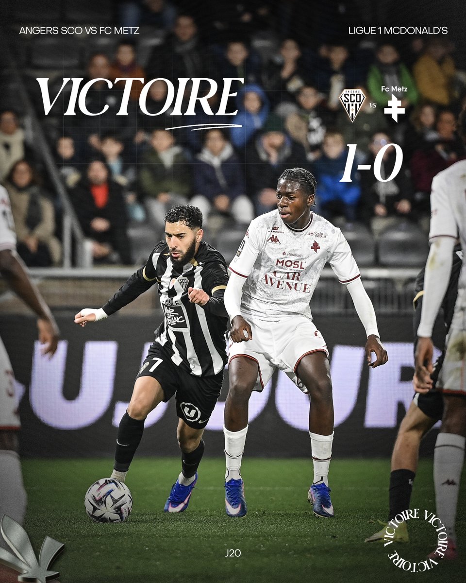 AngersSCO's tweet photo. ⏱️ 90’

⏹️ 𝗧𝗥𝗢𝗜𝗦 𝗣𝗢𝗜𝗡𝗧𝗦 𝗣𝗥𝗘́𝗖𝗜𝗘𝗨𝗫 ! 💎

Dominateurs sur l'ensemble du match, nos Angevins décrochent, à la maison, une victoire importante dans la lutte pour le maintien ! 💪 https://t.co/xDowTZ8mge