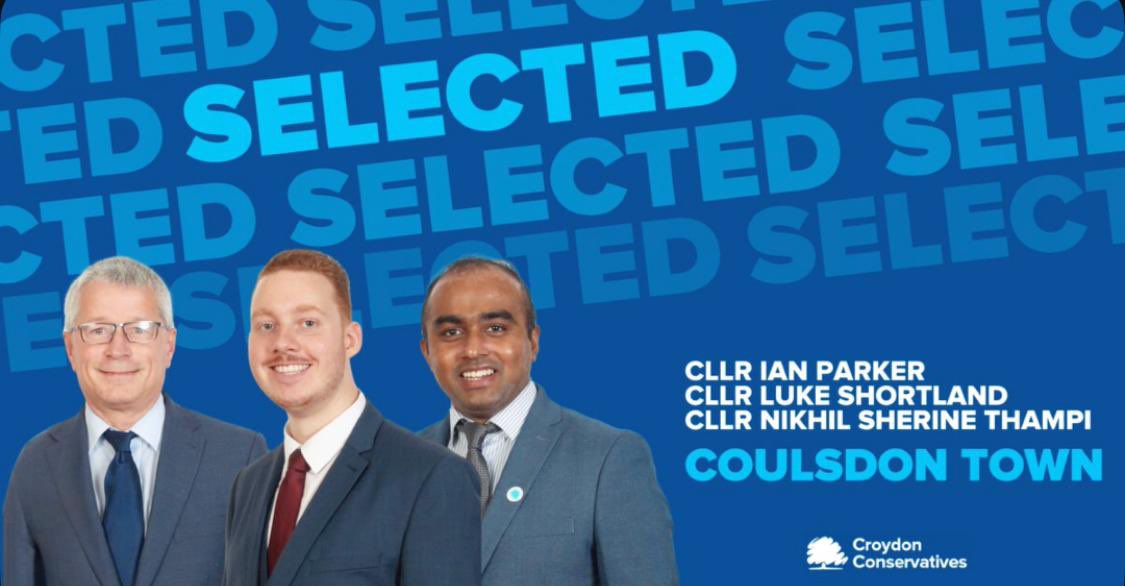 I’m pleased to share that I’ve been selected as one of the Conservative candidates for Coulsdon Town Ward, alongside <a href="/CllrIanParker/">Ian Parker</a> and <a href="/LukeForCoulsdon/">Cllr. Luke Shortland 🇬🇧🏴󠁧󠁢󠁥󠁮󠁧󠁿</a> , in the Croydon Council elections on 7th May 2026.

<a href="/CroydonTories/">Croydon Conservatives 🇬🇧</a>