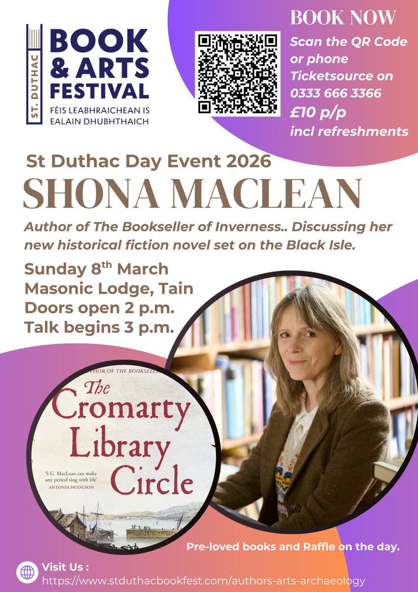 St Duthac Book and Arts Festival 2025 tweet media