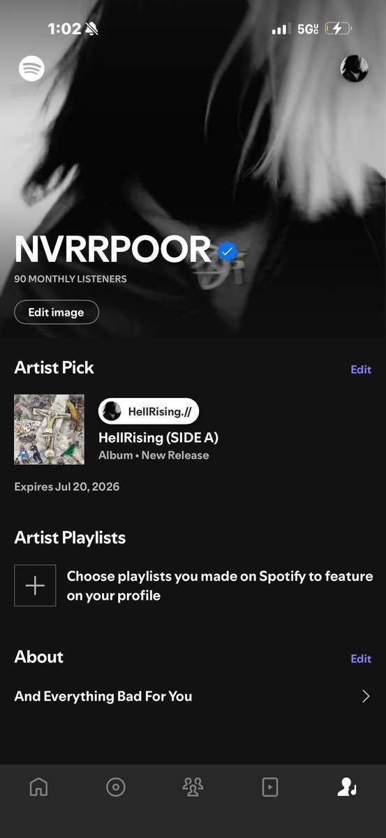 nvrrpoor's tweet image. DAY 11 Posting my Spotify homepage until I’m signed to a Major Label Thank You For All The Support. Album sooner than you think &amp;lt;/3