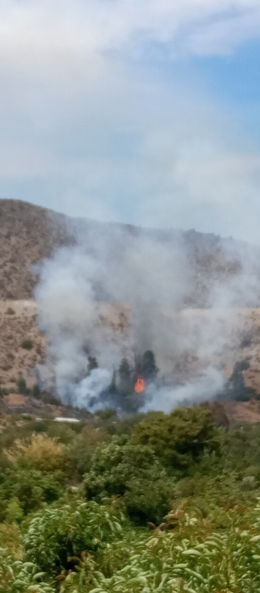 Maxigalileo's tweet photo. Incendio en Cerrillos de Rapel, Monte Patria, @CLAVE_33 @alegriagonzaa https://t.co/DmEXJIMwgR